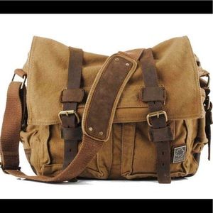 NWT S.C.COTTON Men/Women Canvas Messenger Bag